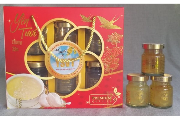 HỘP YẾN TƯƠI CHƯNG SẴN 6 HỦ ( Sỉ)
